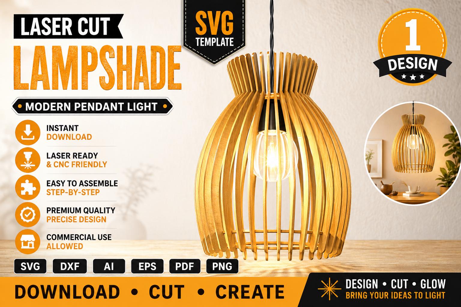 Light Design Dxf Laser Cut Lampshade SVG | Chandelier Pendant Light Glowforge Cricut DXF ...