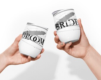 Braut / Bräutigam Weinbecher