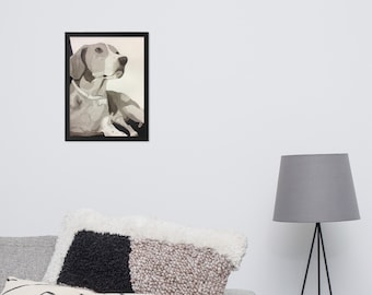 Beagle framed wall art