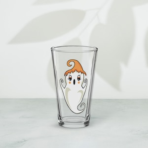 Halloween themed pint glass- ghost