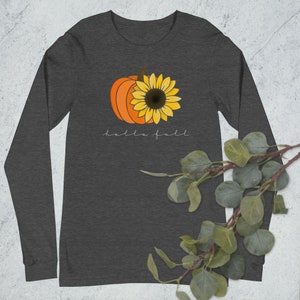 Hello fall long sleeve tee