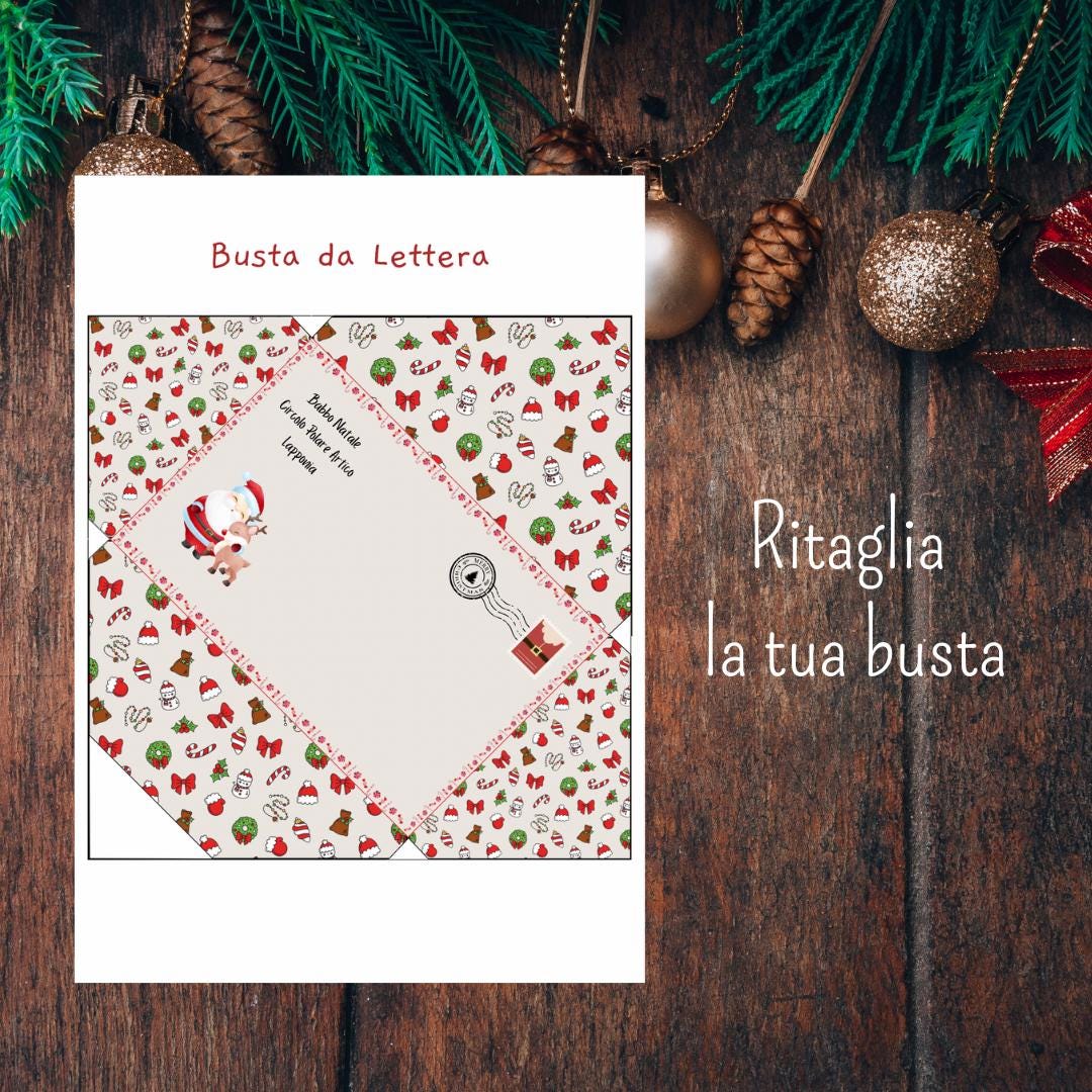 Letterina A Babbo Natale Da Colorare E Pregrafismo - Genitorialmente - 8