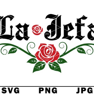 La Jefa SVG Mujer Jefe Marido Esposa Pareja española Traje a juego PNG JPG Archivo recortado