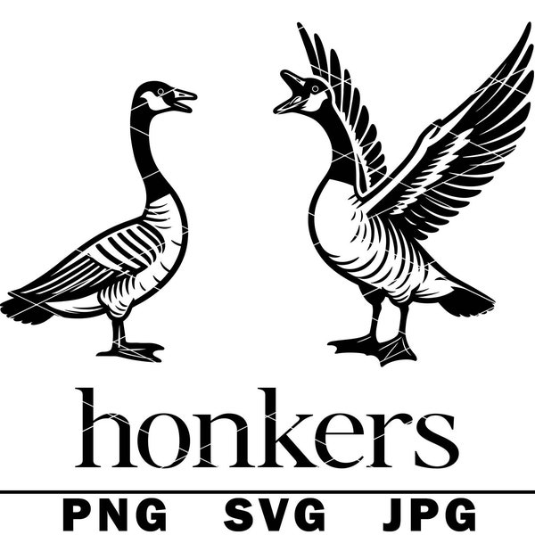 Honkers Canada Goose SVG drôle adulte animal blague femme aux gros seins humour PNG JPG coupe fichier