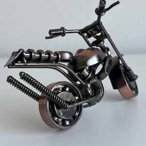 Vintage Motor model,Ironwork,Motorbike statut, handmade motor,home and office decor,miniature motorcycle