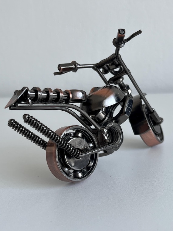 Vintage Motor model,Ironwork,Motorbike statut, handmade motor,home and office decor,miniature motorcycle