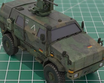 ATF Dingo Military MRAP Armored Truck 3D Print Model Wargame Miniature