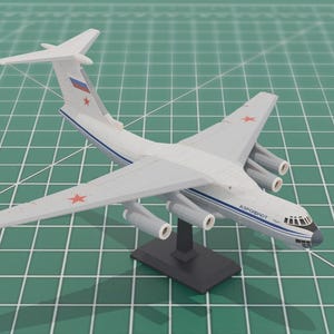 IL76 Candid Jet Transportflygplan 3D-utskrift STL-modell