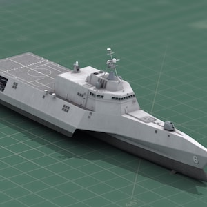 Littoral Combat Ship LCS-6 USS Jackson 3D Print Model