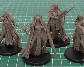 Gothic Battle Nuns Grimdark Skirmish Wargame Miniatures