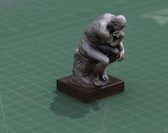 The Thinker Statue 3D Print Model STL File