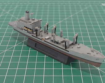 Henry J Kaiser Class Replenishment Oiler Ship US Navy STL 3D Model