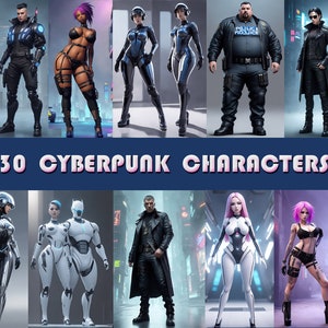 Cyberpunk Character Clipart