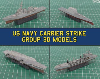 US Navy Carrier Strike Group STL 3D Print Models
