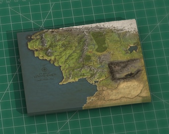 Middle Earth 3D Print STL Map