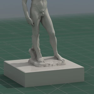 Michelangelo David Statue 3D Print Model STL File image 10