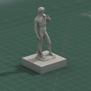 Michelangelo David Statue 3D Print Model STL File image 2