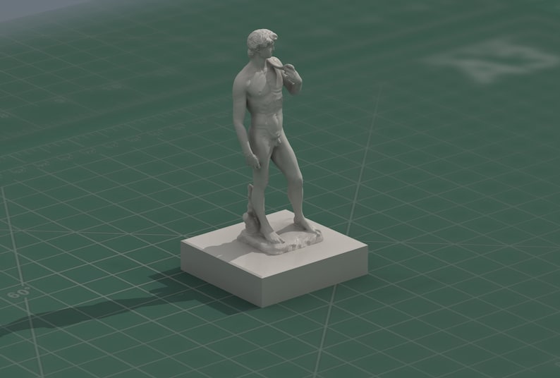 Michelangelo David Statue 3D Print Model STL File image 2