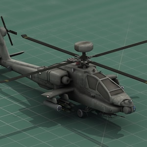 AH64D Longbow Apache Helicopter 3D Print
