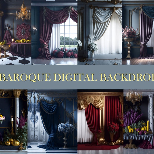 Décors photo numériques baroques