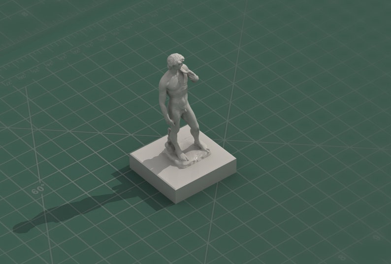 Michelangelo David Statue 3D Print Model STL File image 6