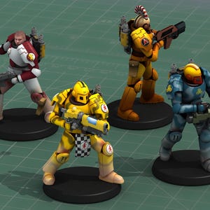 Space Crusader Monks 3D Print Model Kit