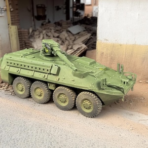 M1128 Stryker MGS 3DPrint STL 3MF Digital Model Wargame Miniature