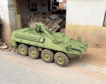 M1128 Stryker MGS 3DPrint STL 3MF Digital Model Wargame Miniature