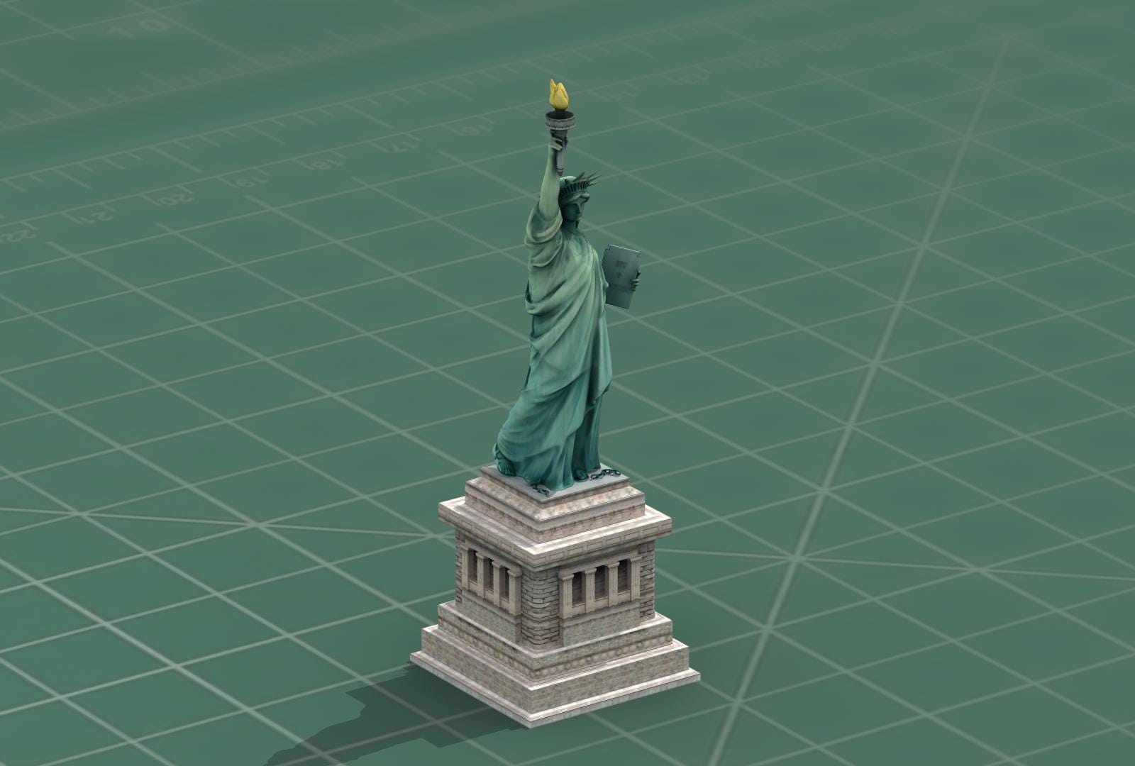 Statue of Liberty NYC 3D Print Model STL File