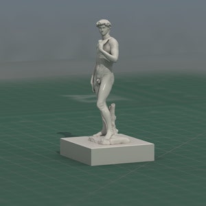Michelangelo David Statue 3D Print Model STL File image 3