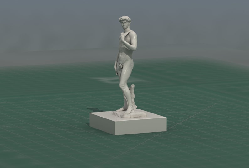 Michelangelo David Statue 3D Print Model STL File image 3