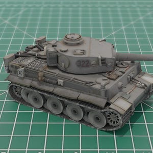 Panzer VI Tiger Tank 3D Print STL Model 3MF File