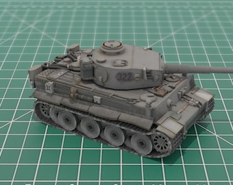 Panzer VI Tiger Tank 3D-afdruk STL-model 3MF-bestand