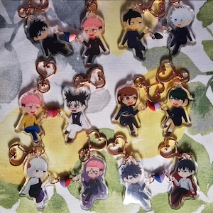 Auf Lager: Sukume itafushi nobamaki satosugu getogojo tojikuna satosuku Keychain Handyband Anime Manga Fandom Culling Spiel Jujutsu