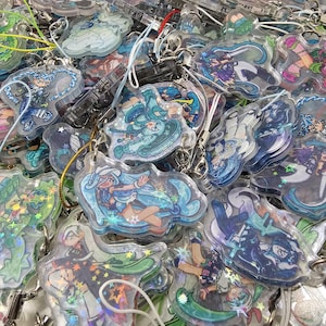 IN STOCK Hatsune Miku Project Voltage Vocaloid Phone Charm Keychain straps holographic acrylic anime manga project sekai psekai