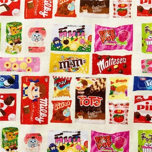 Milky Peko Poko Peko Fabric - Cartoon Fabric - 100% Cotton Fabric - Quilting Fabric - By The Half Yard