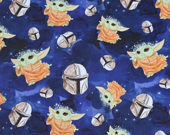 Star Wars The Mandalorian Fabric - 100% Cotton - By The Half Yard