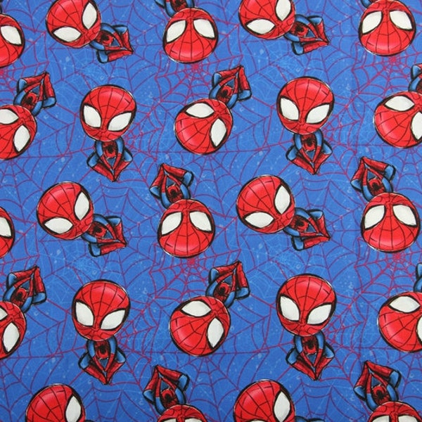 Spider-Man avenger Fabric - Cartoon Fabric - 100% Cotton Fabric - Quilting Fabric - By The Half Yard