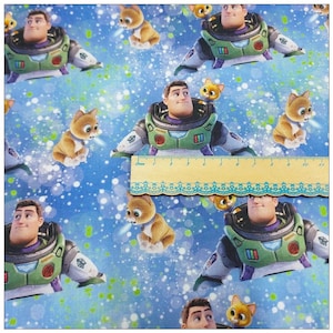 Disney Toy Story Fabric Toy Story Buzz Fabric - Cartoon Fabric - 100% Cotton Fabric - Quilting Fabric - By The Half Yard