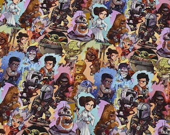 Star Wars Fabric - 100% Cotton - Sold by The 1/2 Yard