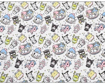 Sanrio My Melody Unicorn Kuromi Fabric - Japanese Anime Fabric - Cartoon Fabric - 100% Cotton Fabric - Quilting Fabric - By The Half Yard