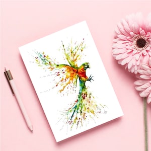 Postkarte PAPAGEI | Aquarell | DIN A6 | Hochglanz