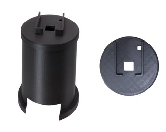 Gehäuse / Halterung für Ai on the edge (Wasseruhrzähler) Schwarz - Smarter Wasserzähler