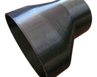Panasonic Exhaust Fan Duct Adapter: 4 Inch Oval to 3 Inch Round Reducer