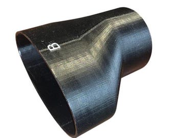 4 Inch Oval to 3 Inch Round Bathroom Fan Duct Reducer For Broan