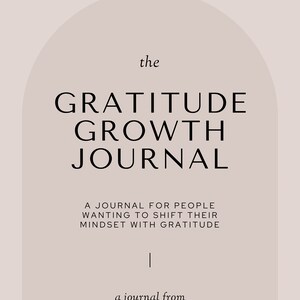 Daily Gratitude Growth Journal