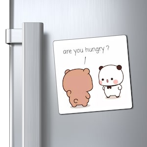 Aimant mignon Dudu & Bubu "As-tu faim ?"