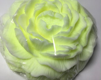 Natural organic flower shaped transparent face soap for dry skin