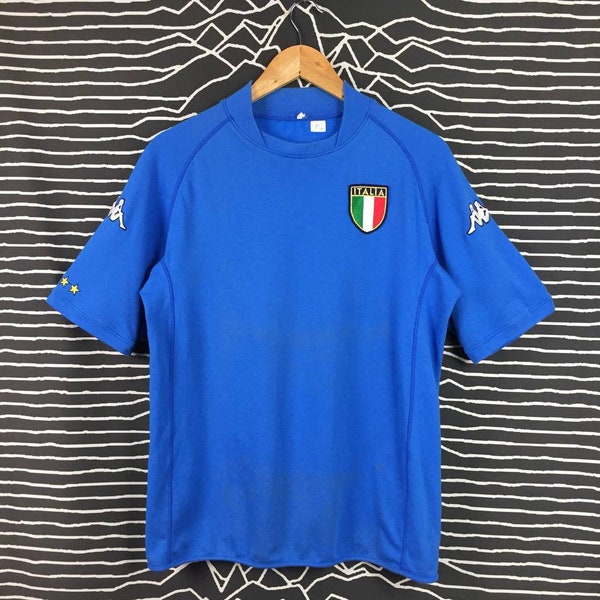 Vtg Kappa Italy Home Kit 2002/03 Jersey / Rock & Roll / Gorpcore / Blokecore 90s / Sportswear T Shirt / 90s Football Kit T Shirt Size L