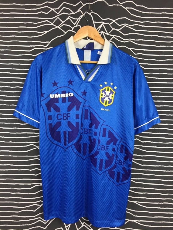 Vtg Umbro Brazil Away Kit 1994/97 Jersey / Blokecore 90s / Sportswear T  Shirt / 90s Football Kit T Shirt Size L -  Canada